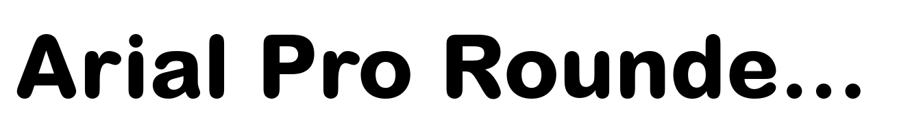 Arial Pro Rounded ExtraBold